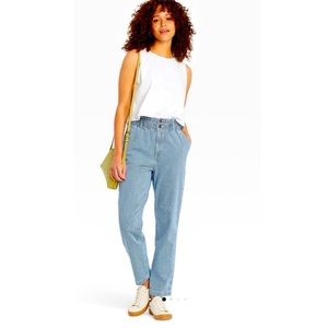 NWT Target Railroad Stripe High-Rise Tapered Pants